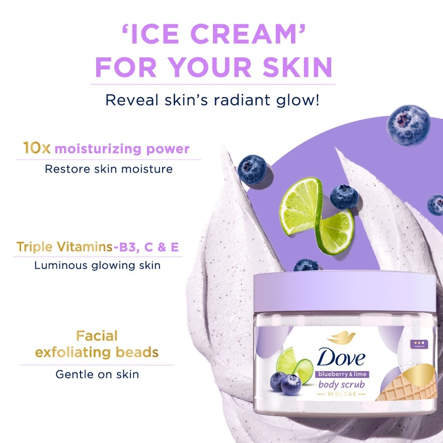 Body Scrub Blueberry & Lime 280gram