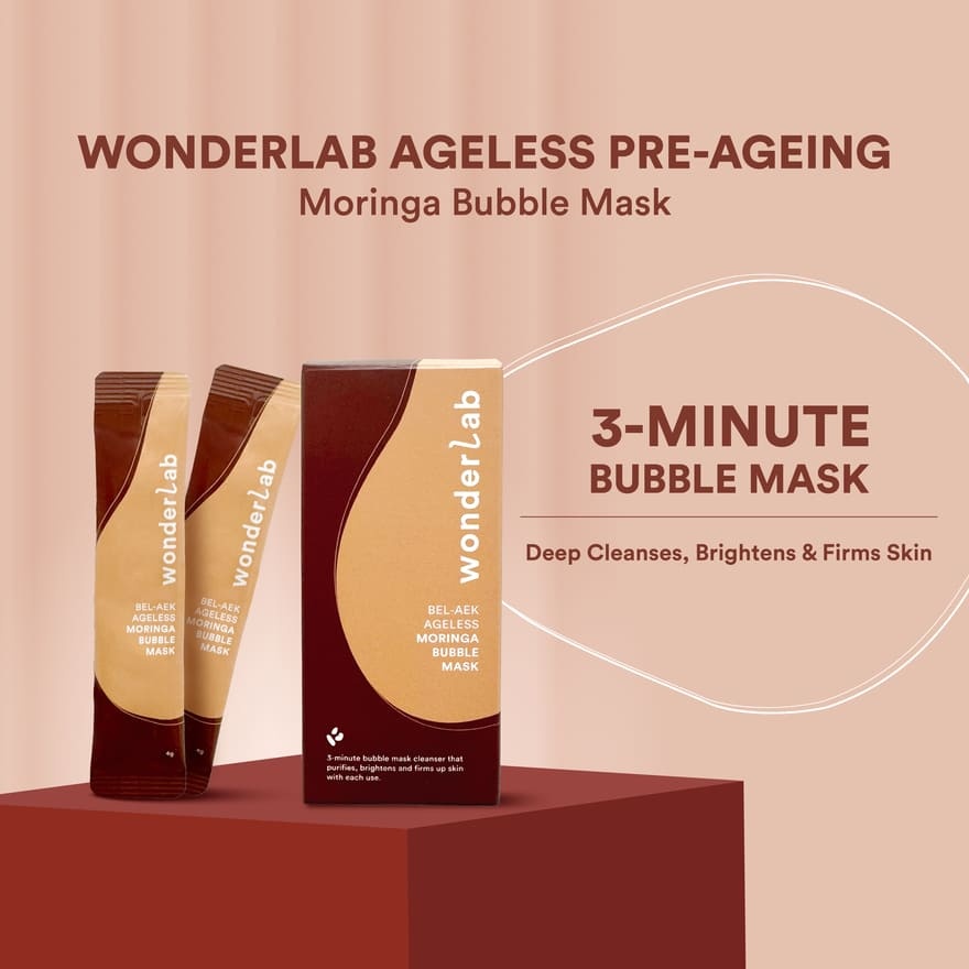 Wonderlab Ageless Bel Aek Moringa Bubble Mask Packed Set image