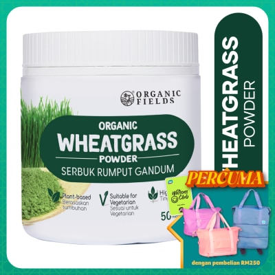 ORGANIC FIELDS Superfoods Organic Wheatgrass Powder 100g