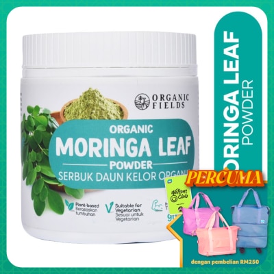 ORGANIC FIELDS - Superfoods Organic Moringa Leaf Powder 180g