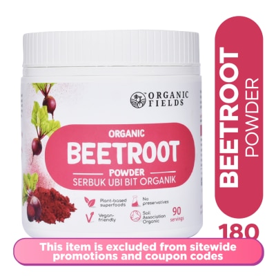 ORGANIC FIELDS - Superfoods Organic Beetroot Powder 180g