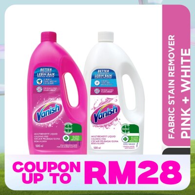 VANISH Pink + white 500ml bottle x 2