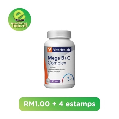 ESTAMP VITAHEALTH Mega B+C Complex 30s