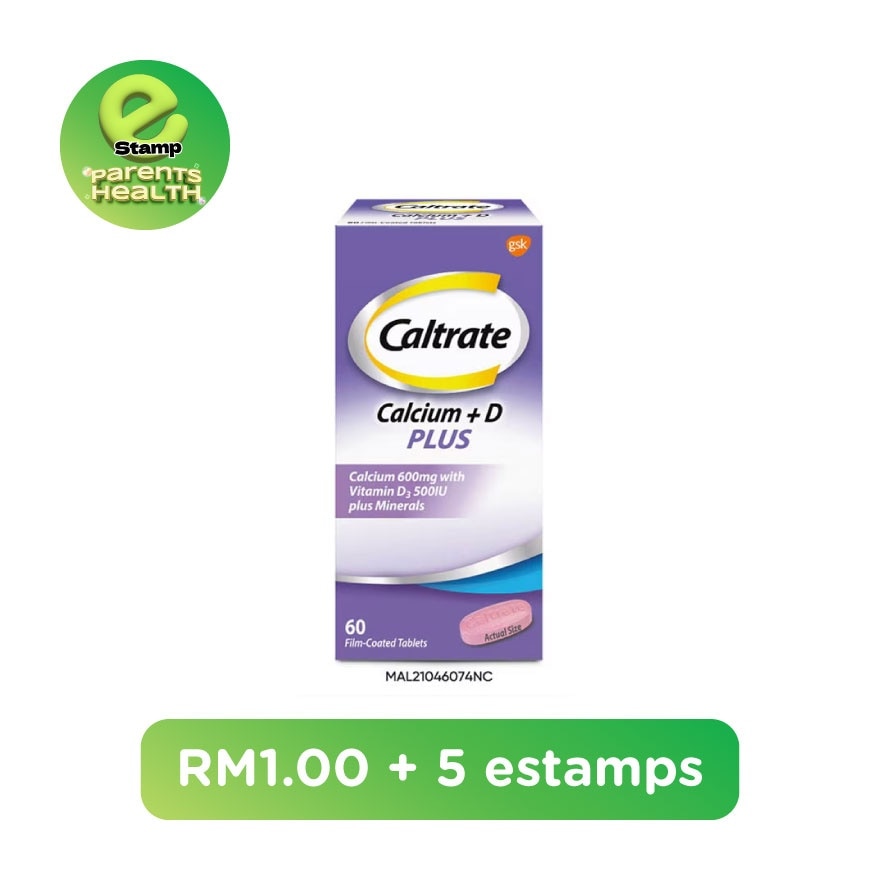 CALTRATE 600 Plus Calcium with Vitamin D & Minerals 60s