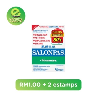 ESTAMP SALONPAS Pain Relieving Patch 40's