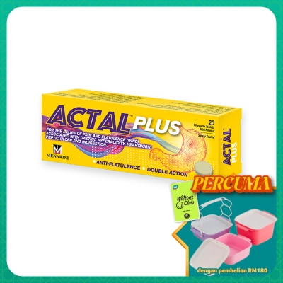 ACTAL - Plus Tab 333mg 20's (Relief Of Pain and Flatulence)