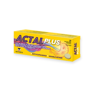 ACTAL - Plus Tab 333mg 20's (Relief Of Pain and Flatulence)