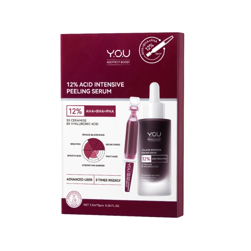 Reeffect Boost 12% Acid Intensive Peeling Serum-1.5ml x 5