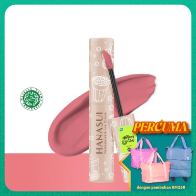 HANASUI Mattedorable Lip Cream Boba Edition Pink Lava
