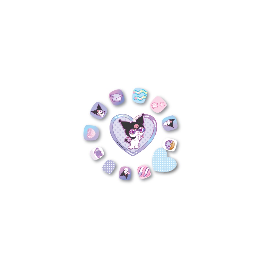Kuromi Kids Nail Art image