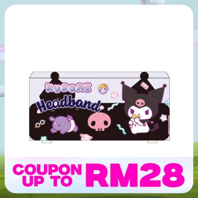 SANRIO COSMETICS Kuromi Black Ears Headband