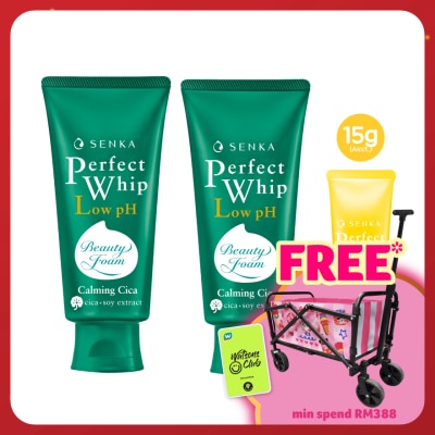 SENKA Perfect Whip Cica 100g Twin Pack + Assorted Perfect Whip 15g