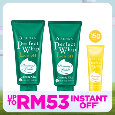 SENKA Perfect Whip Cica 100g Twin Pack + Assorted Perfect Whip 15g