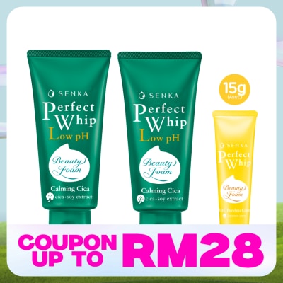 SENKA Perfect Whip Cica 100g Twin Pack + Assorted Perfect Whip 15g