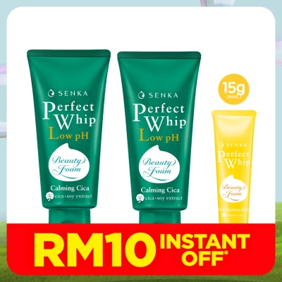 SENKA Perfect Whip Cica 100g Twin Pack + Assorted Perfect Whip 15g