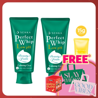 SENKA Perfect Whip Cica 100g Twin Pack + Assorted Perfect Whip 15g