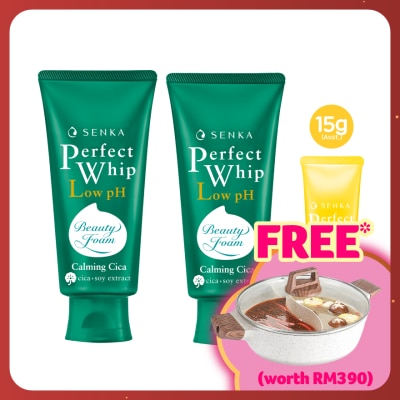 SENKA Perfect Whip Cica 100g Twin Pack + Assorted Perfect Whip 15g