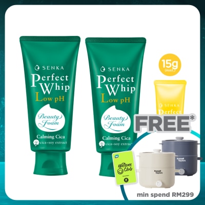 SENKA Perfect Whip Cica 100g Twin Pack + Assorted Perfect Whip 15g