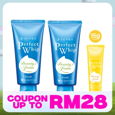 SENKA Perfect Whip Fresh 100g Twin Pack + Assorted Perfect Whip 15g