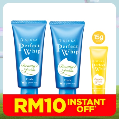 SENKA Perfect Whip Fresh 100g Twin Pack + Assorted Perfect Whip 15g