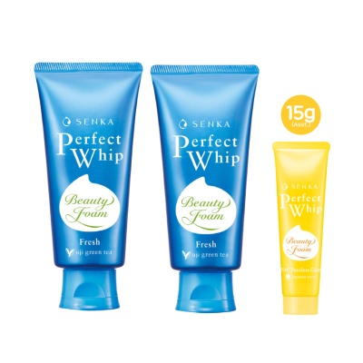 SENKA - Perfect Whip Fresh 100g Twin Pack + Assorted Perfect Whip 15g