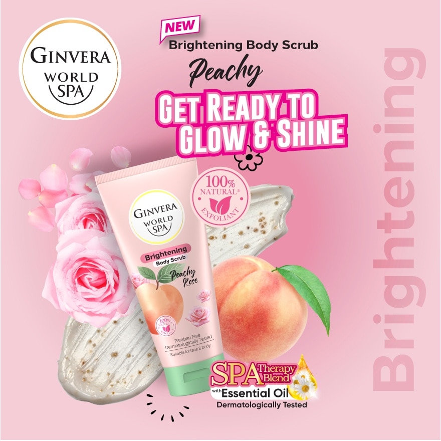 World Spa Body Scrub Peachy Rose 200ml