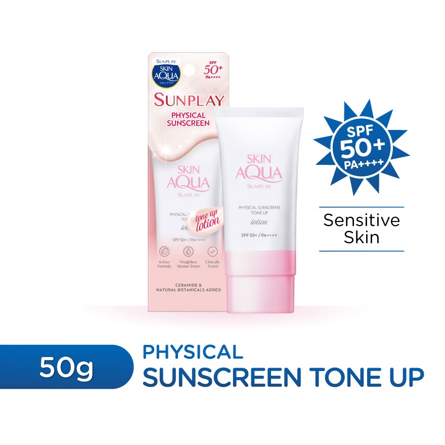 Skin Aqua Physical Sunscreen Tone Up SPF50+ PA++++ 50ML