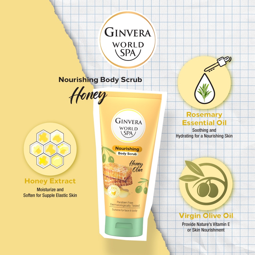 World Spa Body Scrub Honey Olive 200ml