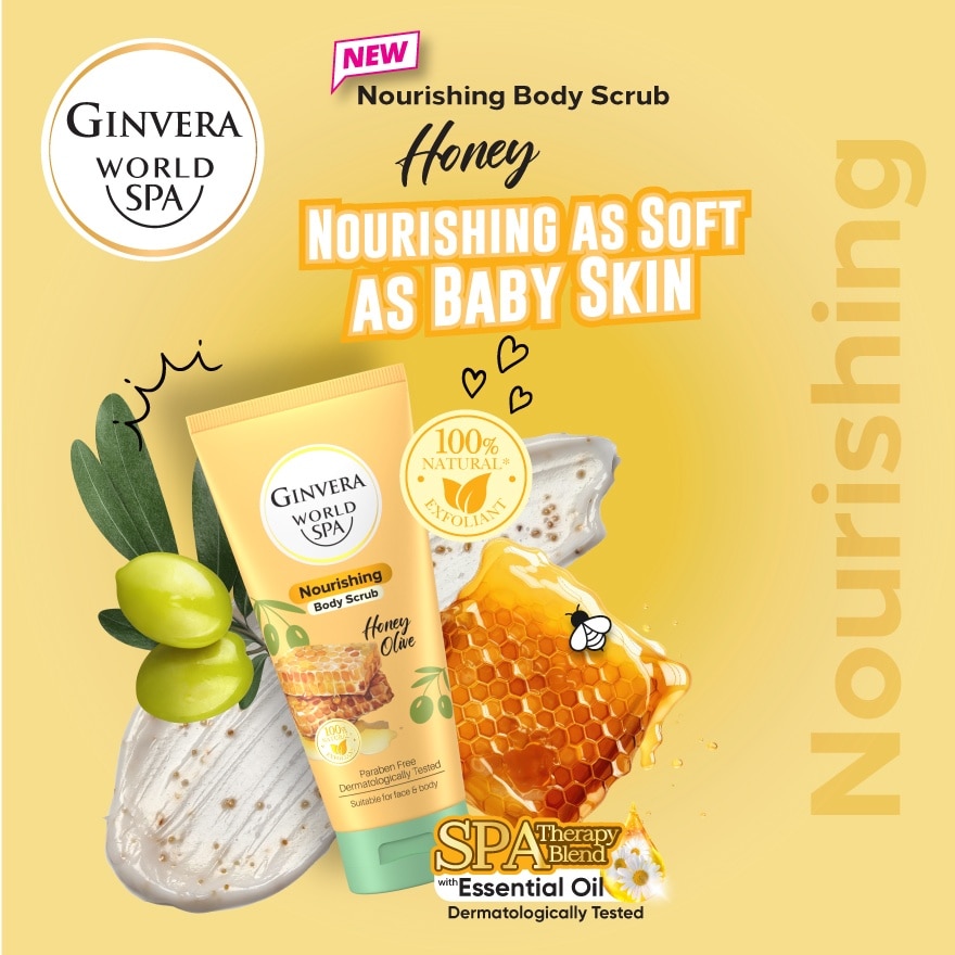 World Spa Body Scrub Honey Olive 200ml