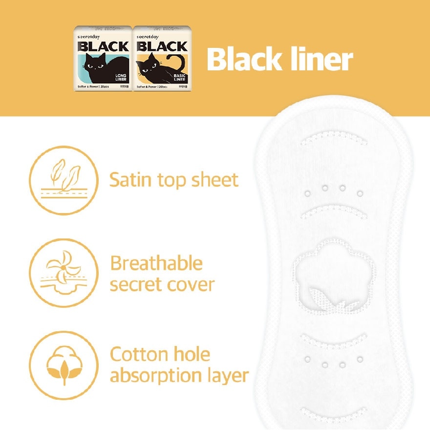 Black Long Liner 18cm 20s