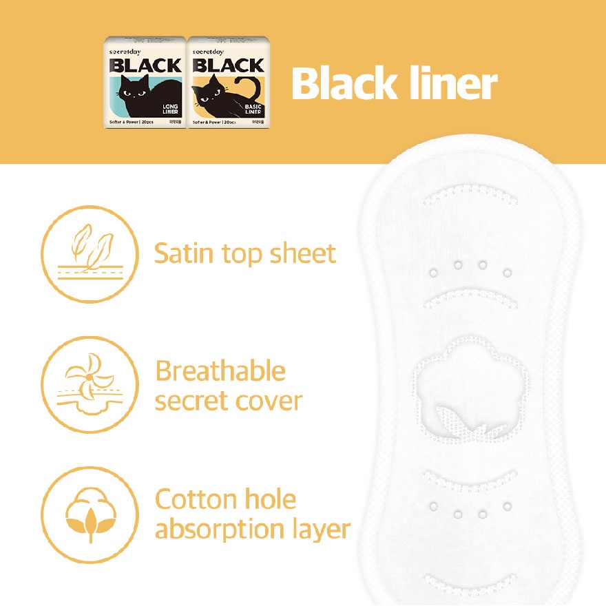 Black Long Liner 18cm 20s