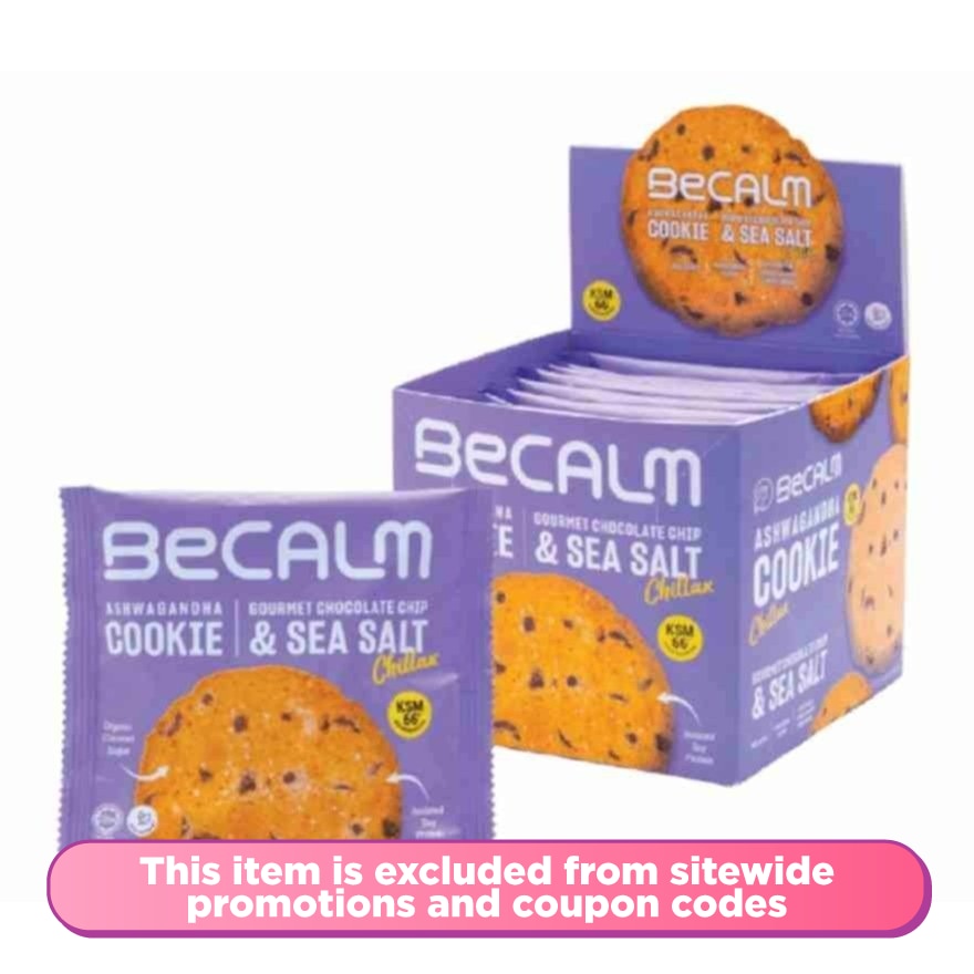 Chillax Ashwagandha Gourmet Chocolate Chip and Sea Salt 1s