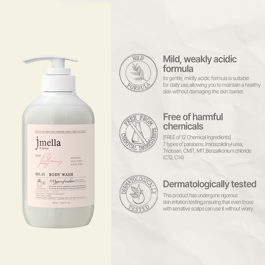 Blooming Peony Body Wash 500ml