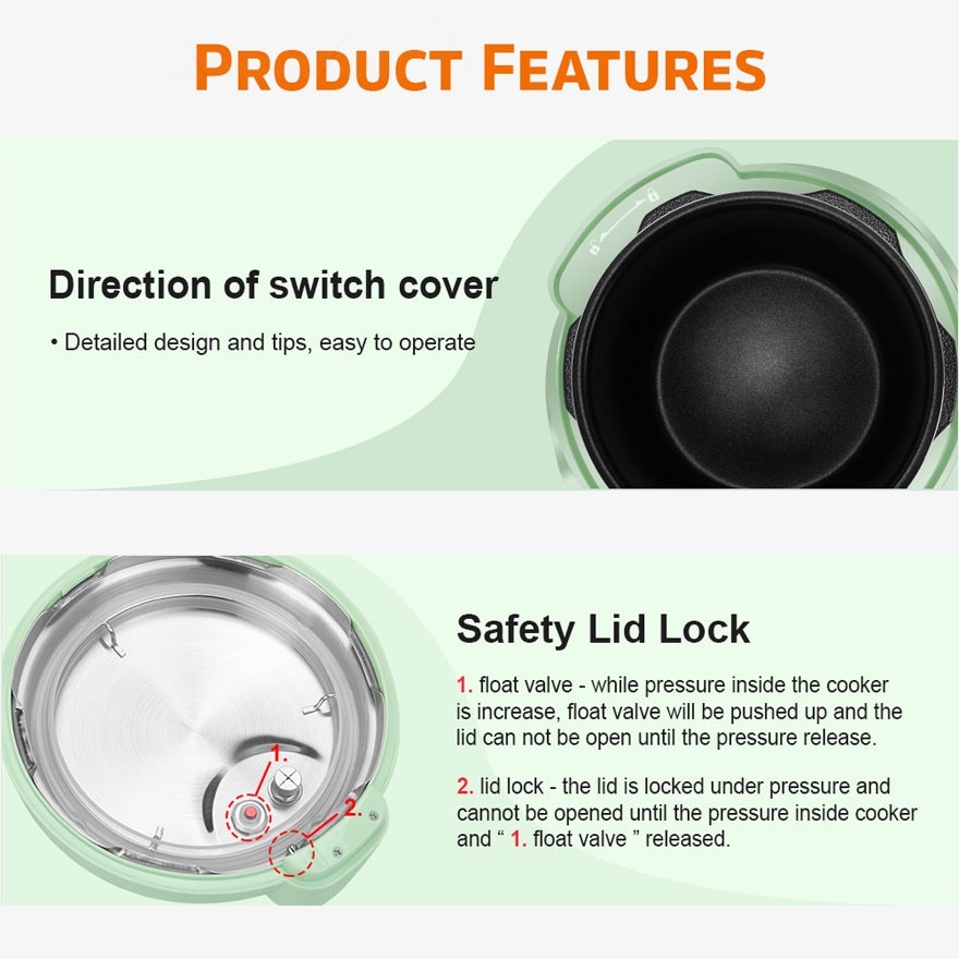 Special Edition Intelligent Pressure Cooker MPC2550 Green