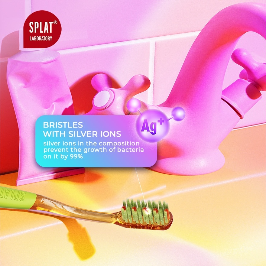 Orthodontic Toothbrush SPLAT ORTHO+ (Turquoise)