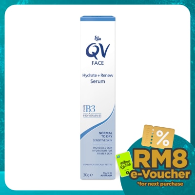 QV QV Face Hydrate + Renew Serum 30g