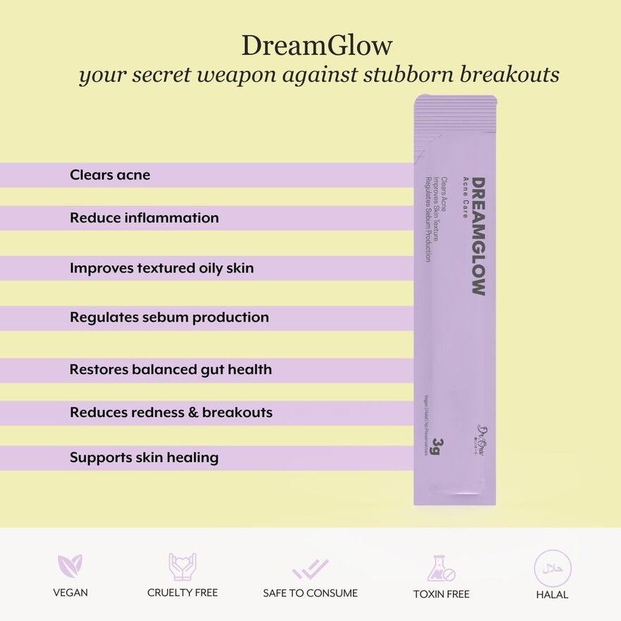 Dream Glow Vegan Acne Supplement 15s x 5g
