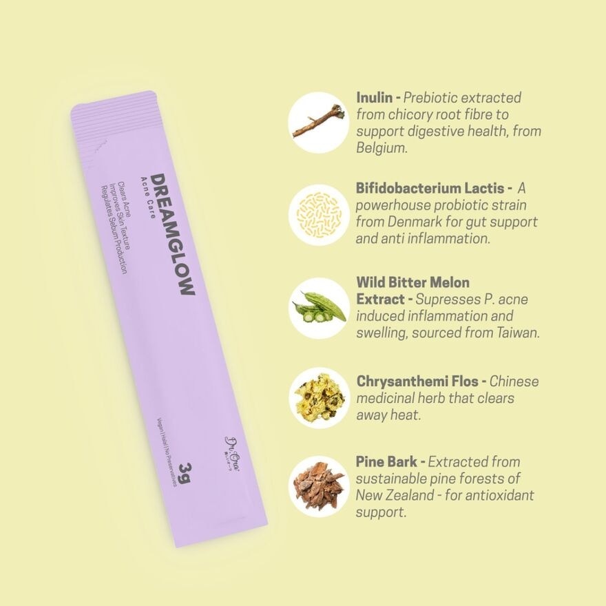 Dream Glow Vegan Acne Supplement 15s x 5g