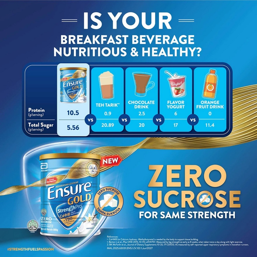 Gold Zero Sucrose 800g - Adult Complete Nutrition