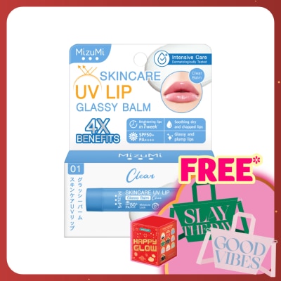 MIZUMI Skincare UV Lip Glassy Balm Clear SPF50+ PA++++ 3.5g