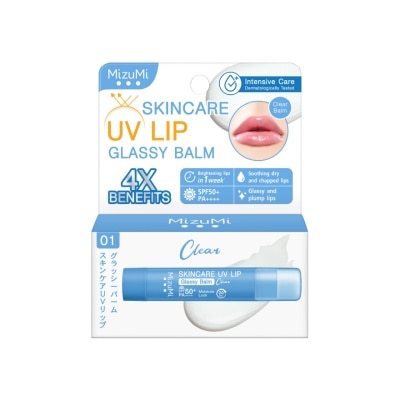 MIZUMI Skincare UV Lip Glassy Balm Clear SPF50+ PA++++ 3.5g
