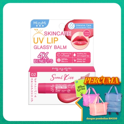 MIZUMI - Skincare UV Lip Glassy Balm Seoul Kiss SPF50+ PA++++ 3.5g