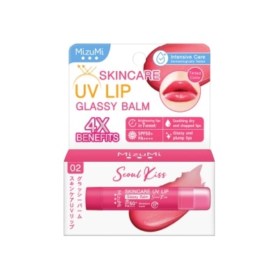 MIZUMI Skincare UV Lip Glassy Balm Seoul Kiss SPF50+ PA++++ 3.5g