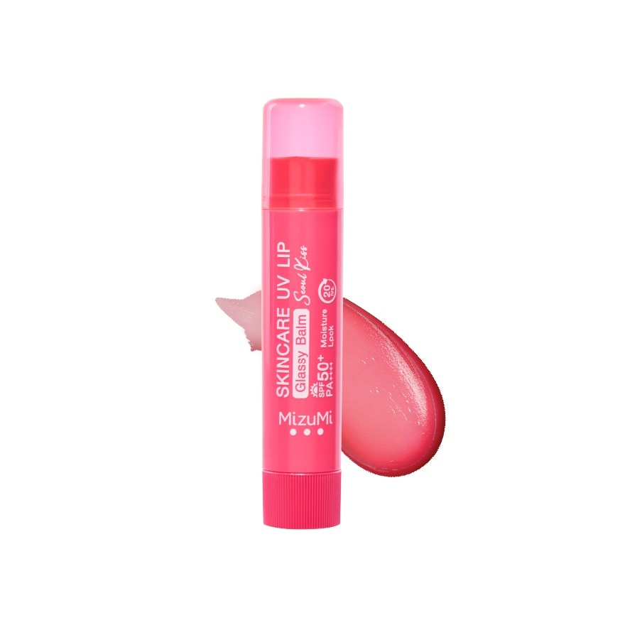 Skincare UV Lip Glassy Balm Seoul Kiss SPF50+ PA++++ 3.5g
