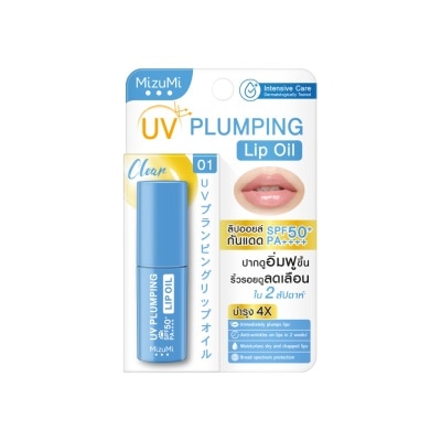 MIZUMI UV Plumping Lip Oil Clear SPF50+ PA++++ 4g