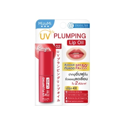 MIZUMI UV Plumping Lip Oil Rouge SPF50+ PA++++ 4g