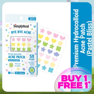 SIMPLYHEAL Pastel Bliss Day & Night Premium Hydrocolloid Acne Patch 28s