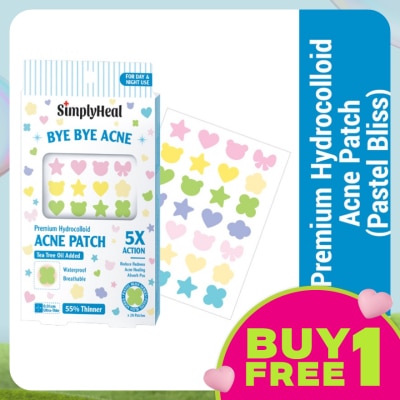 SIMPLYHEAL Pastel Bliss Day & Night Premium Hydrocolloid Acne Patch 28s