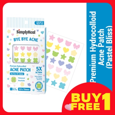 SIMPLYHEAL Pastel Bliss Day & Night Premium Hydrocolloid Acne Patch 28s