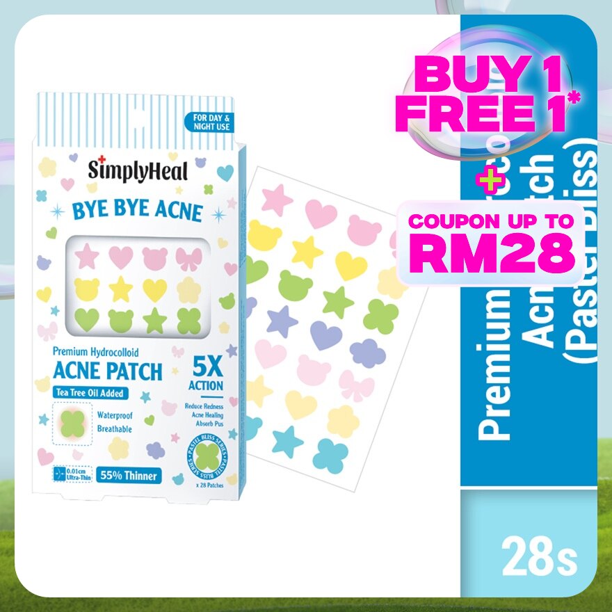 Pastel Bliss Day & Night Premium Hydrocolloid Acne Patch 28s